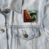 火星 オリンポス山 太陽系最高の火山 缶バッジ (インサイチュ)