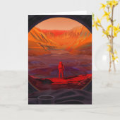 火星 カード (黄色い花)