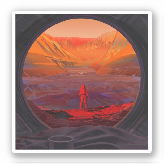 火星 シール (正面)