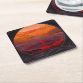 火星 スクエアペーパーコースター (アングル)