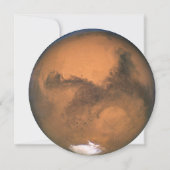 火星、スペースシャトル誕生日パーティー 招待状 (裏面)