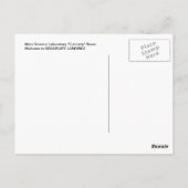 火星!ブラッドベリー着陸へようこそ! ポストカード (裏面)