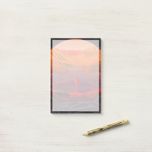 火星 ポストイット (デスク上)