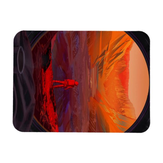 火星 マグネット (横)