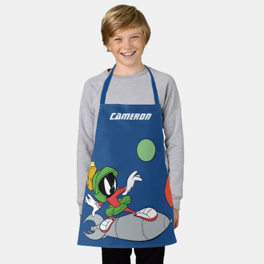 火星™ライディングロケット エプロン (着用した状態)