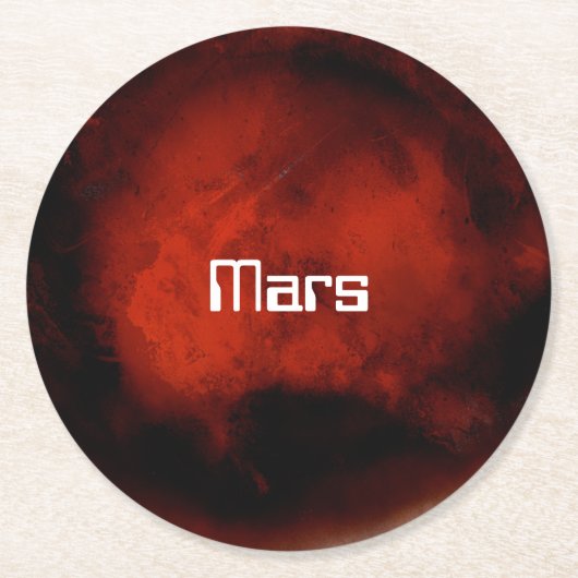 火星 ラウンドペーパーコースター (正面)