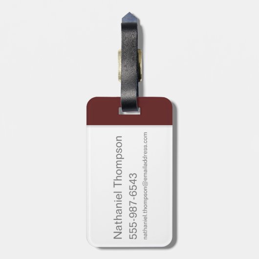 火星™動揺 ラゲッジタグ (裏面縦)