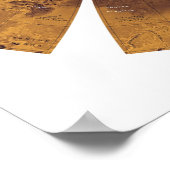 火星 – 半球マップ ポスター (角)