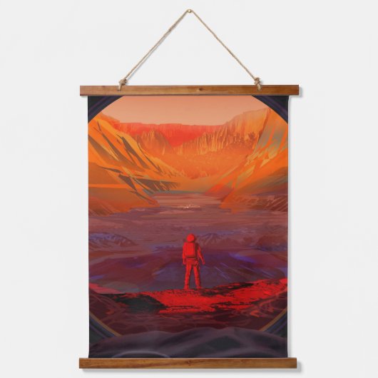 火星 吊り下げ型タペストリー (正面)