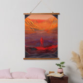 火星 吊り下げ型タペストリー (寝室)