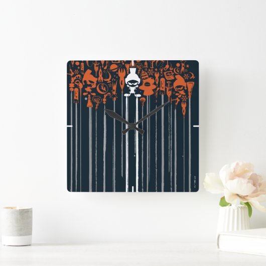 火星™大量破壊兵器 スクエア壁時計 (ホーム)