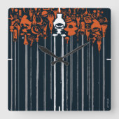 火星™大量破壊兵器 スクエア壁時計 (正面)