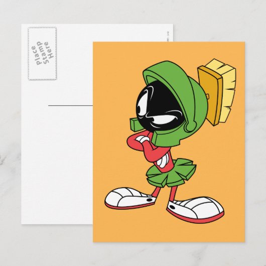 火星™悩む ポストカード (正面/裏面)