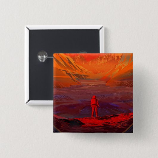 火星 缶バッジ (正面&裏面)