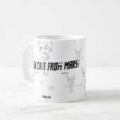 火星#06からのゾンビ猫 コーヒーマグカップ (正面左)