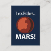 火星 Let's Explore Mars 名刺 (正面)