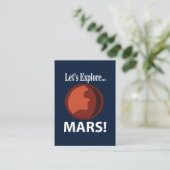 火星 Let's Explore Mars 名刺 (スタンド正面)