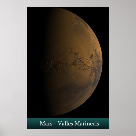 火星- Valles Marineris ポスター (正面)
