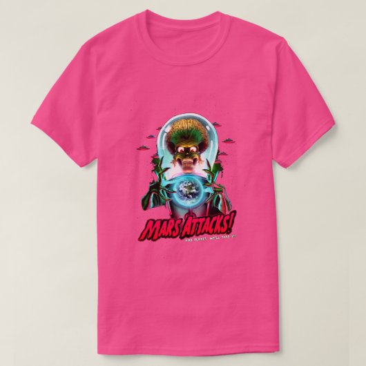 火星Atacksポスター Tシャツ (デザイン正面)