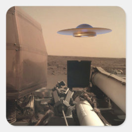 火星InSightエイリアンUFOソーサーの遭遇 スクエアシール
