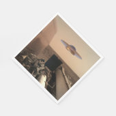 火星InSightエイリアンUFOソーサーの遭遇 スタンダードランチョンナプキン (角)