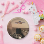 火星InSightエイリアンUFOソーサーの遭遇 ペーパープレート (パーティー)