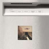 火星InSightエイリアンUFOソーサーの遭遇 マグネット (インサイチュ (食洗機))