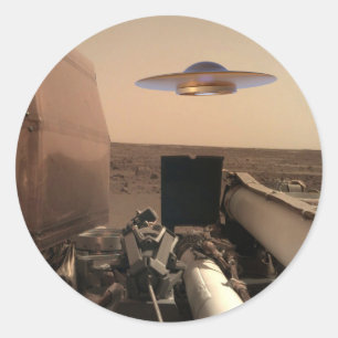 火星InSightエイリアンUFOソーサーの遭遇 ラウンドシール