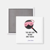 火曜のキッチンからパンが「休みおもしろい中」 マグネット (正面/裏面)