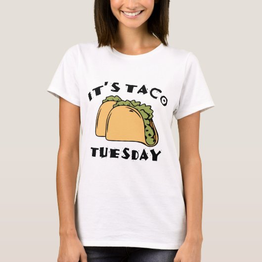 火曜はタコの日だ Tシャツ (正面)