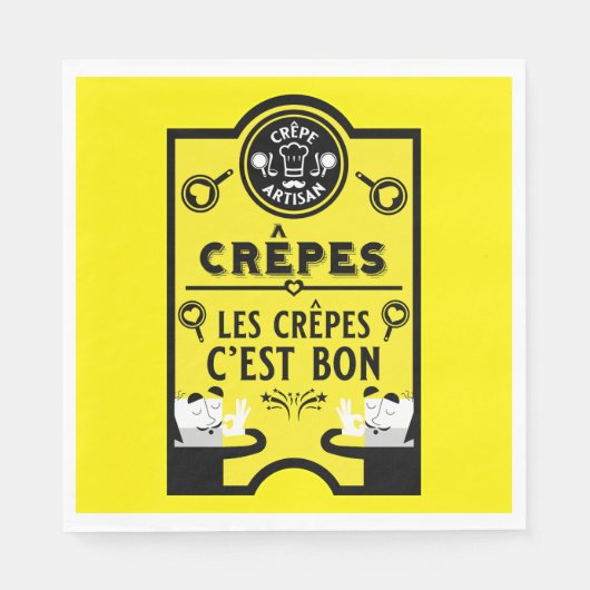 火曜パンケーキの日を祝う スタンダードランチョンナプキン (正面)