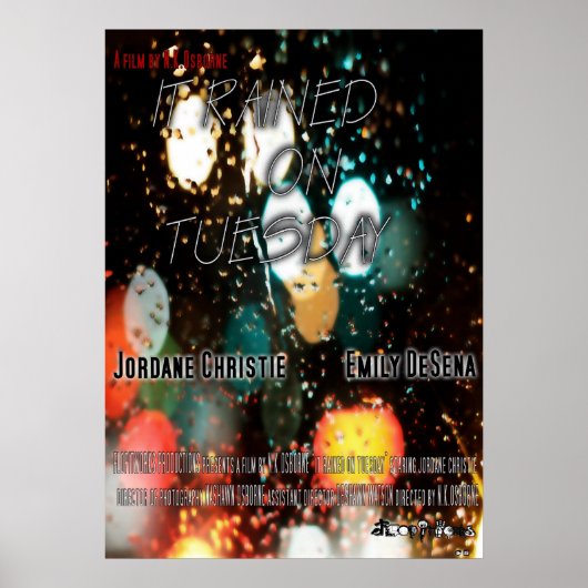 火曜ポスターに雨が降った ポスター (正面)