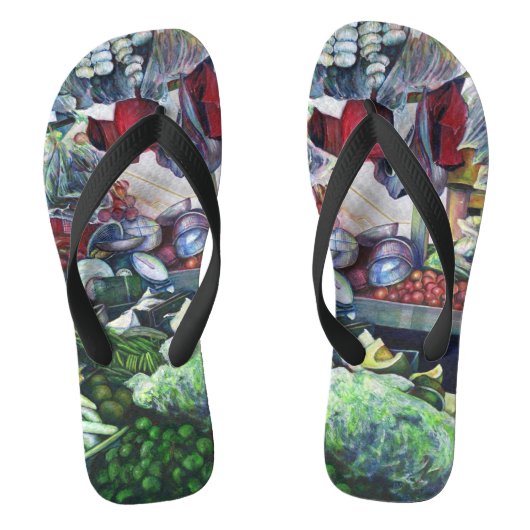 火曜日の午後にベジタリアンクラブがここで会う ビーチサンダル (フットベッド)