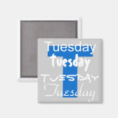火曜日の営業日の磁石 マグネット (正面/裏面)