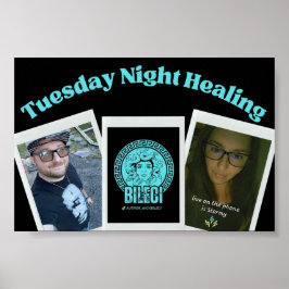 火曜日の夜間治癒のポスター ポスター