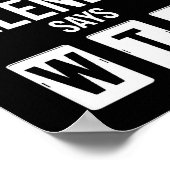 火曜日の後はカレンダーだって「何だこれ」って言うよ 笑 ポスター (角)