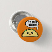 火曜日はタコだ 缶バッジ (正面&裏面)