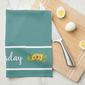 火曜日ひまわりキッチンタオル キッチンタオル (四つ折り)