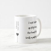 火曜日カスタムモチベーショナルクォート コーヒーマグカップ (正面右)