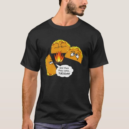 火曜日Cinco De Mayo Tacoそして火曜日 Tシャツ (正面)