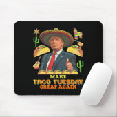 火曜日Make Taco Tuesday Again Donald 素晴らし Trump マウスパッド (マウス)