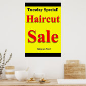 火曜特別調髪販売美しいサロンポスター ポスター (キッチン)