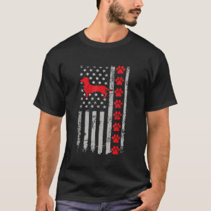 火最高の戦闘機ダッシュント母パパ米国国旗を出す Tシャツ