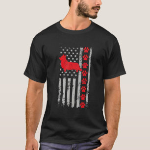 火最高の戦闘機チギ母パパエバーアメリカ国旗の犬パ Tシャツ