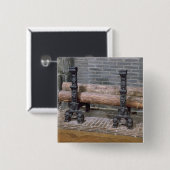 火格子 缶バッジ (正面&裏面)