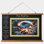 火氷の王ワシ 吊り下げ型タペストリー (正面)