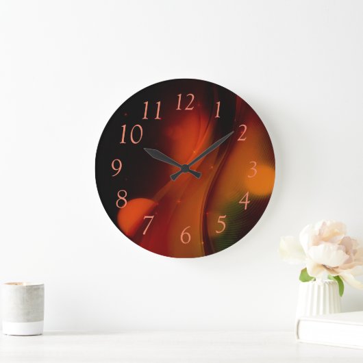 火波 スクエア壁時計 (ホーム)