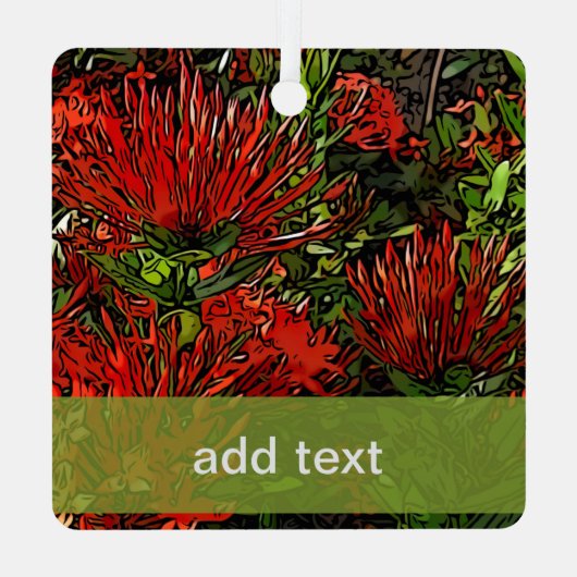 火消し植物 メタルオーナメント (裏面)