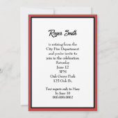 火消し犬と消防士の退職パーティー 招待状 (裏面)