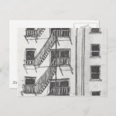 火災からの脱出 ポストカード (正面/裏面)